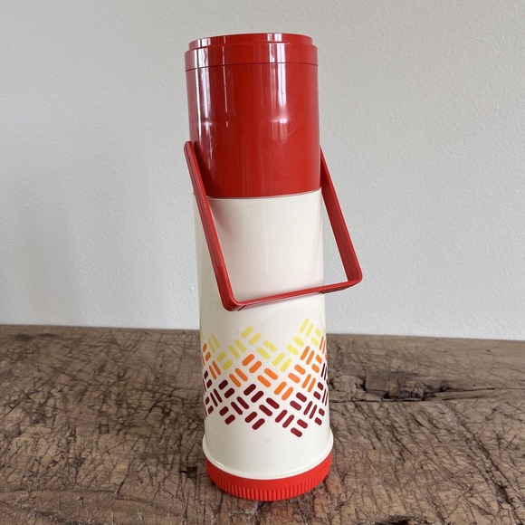 Vintage Aladdin Thermos PUMP-A-DRINK Hot or Cold Dispenser 1 QT Retro 70s - Picture 5 of 14
